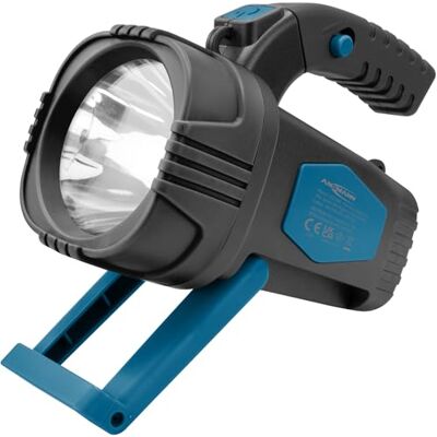 Ansmann Super heldere led-handspot met groot bereik 200 m, lange verlichtingsduur 8 uur, houder, pistoolgreep, handlamp, ideaal voor kamperen, werk, werkplaats, auto, Ansmann Super heldere led-handspot met groot bereik 200 m, lange verlichtingsduur 8 uur, houder, pistoolgreep, handlamp, ideaal voor kamperen, werk, werkplaats, auto,