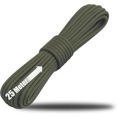 com-four ® Paracordtouw Ø 4 mm, 25 m, 7-voudig touw voor boten camping outdoor nylon touw met een draagvermogen van 250 kg tenttouw scheerlijn universeel touw com-four ® Paracordtouw Ø 4 mm, 25 m, 7-voudig touw voor boten camping outdoor nylon touw met een draagvermogen van 250 kg tenttouw scheerlijn universeel touw