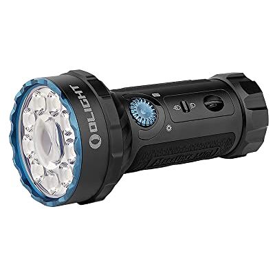 OLIGHT Marauder Mini-led-zaklamp, zeer krachtig, 7000 lumen, oplaadbaar, RGB, tactisch, militair, met projector en diffuser, IPX8, waterdicht, voor camping, redding (zwart) OLIGHT Marauder Mini-led-zaklamp, zeer krachtig, 7000 lumen, oplaadbaar, RGB, tactisch, militair, met projector en diffuser, IPX8, waterdicht, voor camping, redding (zwart)