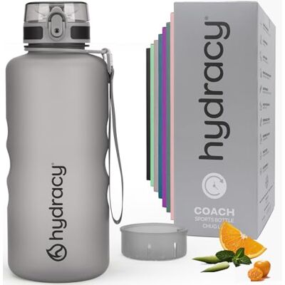 Hydracy Water Bottle with Time Marker Large 2 Litre BPA Free Bottle & No Sweat Sleeve Leak Proof Gym Bottle with Fruit Infuser Strainer & Times to Drink Ideal for Fitness, Sports & Outdoors Sans BPA, étanche,avec suivi de la consommation quotidienne pou Hydracy Water Bottle with Time Marker Large 2 Litre BPA Free Bottle & No Sweat Sleeve Leak Proof Gym Bottle with Fruit Infuser Strainer & Times to Drink Ideal for Fitness, Sports & Outdoors Sans BPA, étanche,avec suivi de la consommation quotidienne pou