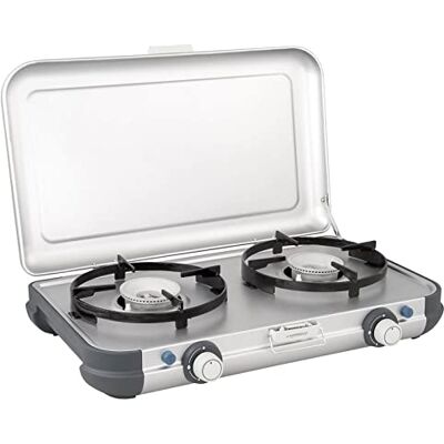 Campingaz Campinggasfornuis met 2 x 2000 watt vermogen, met afneembare grillroosters, vaatwasmachinebestendig, praktisch en ruimtebesparend design Campingaz Campinggasfornuis met 2 x 2000 watt vermogen, met afneembare grillroosters, vaatwasmachinebestendig, praktisch en ruimtebesparend design