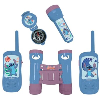 Lexibook , Stitch Explorer Kit, RPTW12D Walkietalkies, 120 m, verrekijker, zaklamp, kompas, blauw/paars Lexibook , Stitch Explorer Kit, RPTW12D Walkietalkies, 120 m, verrekijker, zaklamp, kompas, blauw/paars