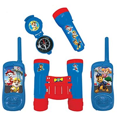 Lexibook , Paw Patrol Explorer-set, RPTW12PA Walkietalkies, 120 m, verrekijker, zaklamp, kompas, blauw/rood Lexibook , Paw Patrol Explorer-set, RPTW12PA Walkietalkies, 120 m, verrekijker, zaklamp, kompas, blauw/rood