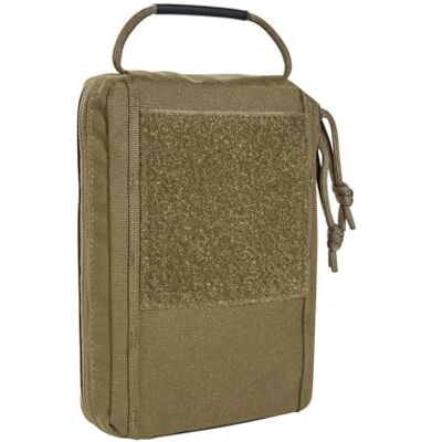 Tasmanian Tiger TT Note Book Pocket MKII accessoiretas met pennenhouder voor A6-notitieblok, geschikt voor zijvak BW/BDU, Coyote Bruin, informeel Tasmanian Tiger TT Note Book Pocket MKII accessoiretas met pennenhouder voor A6-notitieblok, geschikt voor zijvak BW/BDU, Coyote Bruin, informeel