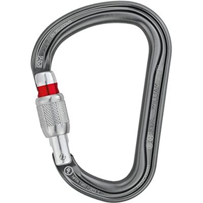 Petzl WILLIAM, Asimetrische aluminium mocarabiner met grote capaciteit M36A SL grijs Petzl WILLIAM, Asimetrische aluminium mocarabiner met grote capaciteit M36A SL grijs