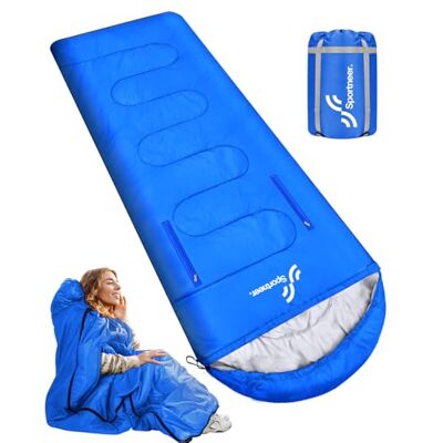 Sportneer Slaapzak voor 4 seizoenen, draagbaar, met ritssluiting, met arm- en beengaten, voor volwassenen, voor wandelen, reizen, kamperen, 220 x 84 cm Sportneer Slaapzak voor 4 seizoenen, draagbaar, met ritssluiting, met arm- en beengaten, voor volwassenen, voor wandelen, reizen, kamperen, 220 x 84 cm