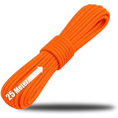 com-four ® Paracordtouw Ø 4 mm, 25 m, 7-voudig touw voor boten camping outdoor nylon touw met een draagvermogen van 250 kg tenttouw scheerlijn universeel touw com-four ® Paracordtouw Ø 4 mm, 25 m, 7-voudig touw voor boten camping outdoor nylon touw met een draagvermogen van 250 kg tenttouw scheerlijn universeel touw