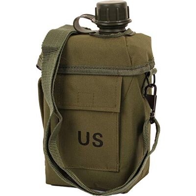 Mil-Tec Patrol Canteen 2 liter met hoes en riem Olijf Mil-Tec Patrol Canteen 2 liter met hoes en riem Olijf