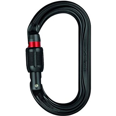Petzl M33 a SLN nieuwe OK lichtgewicht ovale karabijnhaak, schroef, zwart Petzl M33 a SLN nieuwe OK lichtgewicht ovale karabijnhaak, schroef, zwart