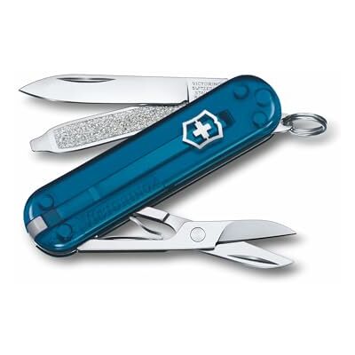 Victorinox Taschenmesser Classic SD, klein (7 functies, schijf, schere, nagelfeile, schroefdrager, poef) 0,6223.T61G Sky High 58 mm Victorinox Taschenmesser Classic SD, klein (7 functies, schijf, schere, nagelfeile, schroefdrager, poef) 0,6223.T61G Sky High 58 mm