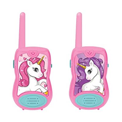Lexibook , Unicorn Walkietalkies, TW12UNI Bereik 200 m, 2 kanalen, communicatiespel, riemclip, op batterij Lexibook , Unicorn Walkietalkies, TW12UNI Bereik 200 m, 2 kanalen, communicatiespel, riemclip, op batterij