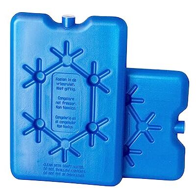 ToCi koelelementen van elk 200 ml, platte blauwe koelelementen voor koeltas of koelbox ToCi koelelementen van elk 200 ml, platte blauwe koelelementen voor koeltas of koelbox