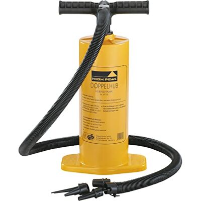 High Peak High 49702 Peak dubbele pomp handpomp TÜV/GS getest 4 ventilatoren extra sterk geel High Peak High 49702 Peak dubbele pomp handpomp TÜV/GS getest 4 ventilatoren extra sterk geel