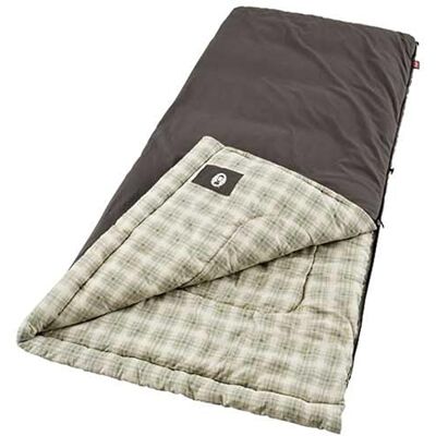 Coleman Heritage Grote slaapzak voor koud weer, -12,2 °C, comfortabele en warme flanellen slaapzak voor kamperen en outdoor, geschikt voor volwassenen tot 1,8 m hoogte Coleman Heritage Grote slaapzak voor koud weer, -12,2 °C, comfortabele en warme flanellen slaapzak voor kamperen en outdoor, geschikt voor volwassenen tot 1,8 m hoogte