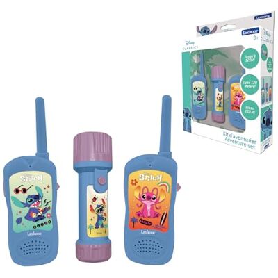 Lexibook , Stitch Kit Explorateur, RPTW10D Walkietalkie, 120 m, verrekijker, zaklamp, kompas inbegrepen, blauw Lexibook , Stitch Kit Explorateur, RPTW10D Walkietalkie, 120 m, verrekijker, zaklamp, kompas inbegrepen, blauw