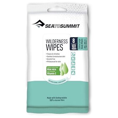 Sea to Summit Wilderness Extra L-Packet van 8 Wipes klimaccessoires, volwassenen, uniseks, wit Sea to Summit Wilderness Extra L-Packet van 8 Wipes klimaccessoires, volwassenen, uniseks, wit