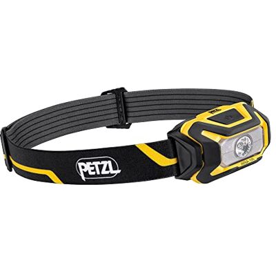 Petzl Distribution E069CA00 Compact Aria 1R hoofdlamp, waterdicht, 450 lumen, zwart/geel, inclusief batterij Petzl Distribution E069CA00 Compact Aria 1R hoofdlamp, waterdicht, 450 lumen, zwart/geel, inclusief batterij