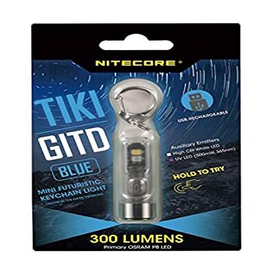 Nitecore Gemengde Tikigitdb Lichtgevende Zaklamp, Blauw, Lg: 55 mm Dia-Hoofd 14,7 mm EU Nitecore Gemengde Tikigitdb Lichtgevende Zaklamp, Blauw, Lg: 55 mm Dia-Hoofd 14,7 mm EU