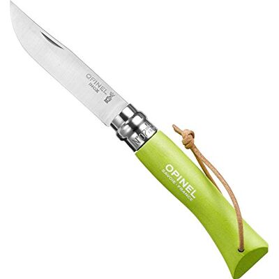 OPINEL O001442 mes met koord, uniseks, groen, 8 cm OPINEL O001442 mes met koord, uniseks, groen, 8 cm