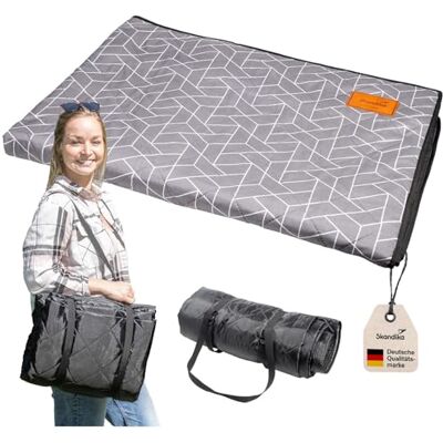 skandika Bredal Tentmat, 250 x 310 cm, outdoormat met zacht aanvoelend polyester, weerbestendig en waterdicht, met draagriem, picknickdeken, mat skandika Bredal Tentmat, 250 x 310 cm, outdoormat met zacht aanvoelend polyester, weerbestendig en waterdicht, met draagriem, picknickdeken, mat