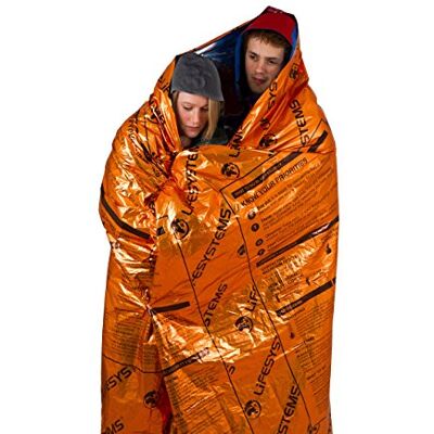 Lifesystems Heatshield Dubbele thermische deken voor wandelen, bergbeklimmen en overleven in de open lucht Lifesystems Heatshield Dubbele thermische deken voor wandelen, bergbeklimmen en overleven in de open lucht