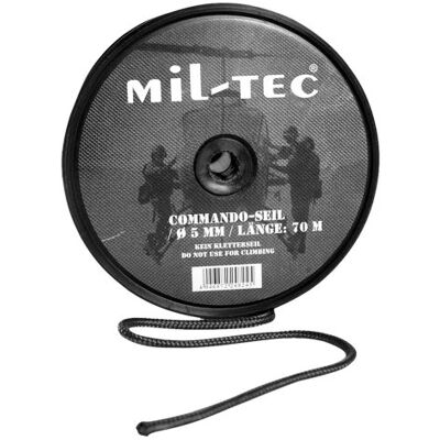 Mil-Tec h Uniseks volwassen Commando touw 15942002-005 Commando touw, zwart, één maat Mil-Tec h Uniseks volwassen Commando touw 15942002-005 Commando touw, zwart, één maat