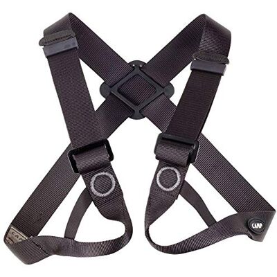 C.A.M.P. CAMP Unisex borstband Fig.8 voor klimmen, zwart, maat XS/L C.A.M.P. CAMP Unisex borstband Fig.8 voor klimmen, zwart, maat XS/L