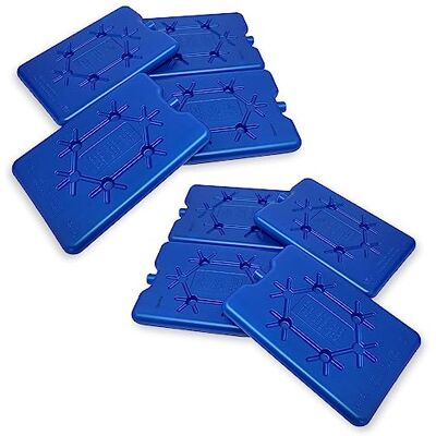 ToCi koelelementen van elk 200 ml, platte blauwe koelelementen voor koeltas of koelbox ToCi koelelementen van elk 200 ml, platte blauwe koelelementen voor koeltas of koelbox