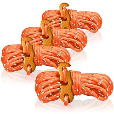 com-four ® 4 x scheerlijnen, elk 4 m voor kamperen, reflecterend in oranje, tentkoord met aluminium gesp, spankoord, campingkoord, touwspanner, tenttouw cordon de tente avec boucle en aluminium cordon de tension cordon de camping tendeur de corde corde com-four ® 4 x scheerlijnen, elk 4 m voor kamperen, reflecterend in oranje, tentkoord met aluminium gesp, spankoord, campingkoord, touwspanner, tenttouw cordon de tente avec boucle en aluminium cordon de tension cordon de camping tendeur de corde corde