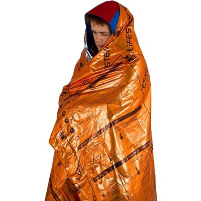 Lifesystems Heatshield Unisex thermische deken survivalproduct, eenvoudig, oranje, eenheidsmaat Lifesystems Heatshield Unisex thermische deken survivalproduct, eenvoudig, oranje, eenheidsmaat