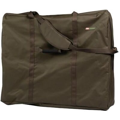 JRC Defender II Bedchair Bag Vistas, polyester, draagtas voor ligstoel, 77 x 80 x 30 cm normaal of 90 x 80 x 33 cm breed, met 4 handgrepen en schouderriem JRC Defender II Bedchair Bag Vistas, polyester, draagtas voor ligstoel, 77 x 80 x 30 cm normaal of 90 x 80 x 33 cm breed, met 4 handgrepen en schouderriem