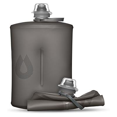 HydraPak Stow Opvouwbare waterfles, ultralichte en opvouwbare reisfles, zachte fles voor skiën, wandelen, fietsen of klimmen, mammoet grijs HydraPak Stow Opvouwbare waterfles, ultralichte en opvouwbare reisfles, zachte fles voor skiën, wandelen, fietsen of klimmen, mammoet grijs