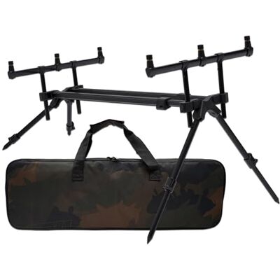Angel-Berger Magic Baits Rod Pod, luxe verschillende modellen, met tas, aluminium, 80-130 cm (luxe staafpod) Angel-Berger Magic Baits Rod Pod, luxe verschillende modellen, met tas, aluminium, 80-130 cm (luxe staafpod)