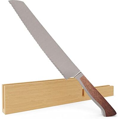 Güde Solingen CAMINADA 22 cm gesmeed broodmes walnoot met houten schede Güde Solingen CAMINADA 22 cm gesmeed broodmes walnoot met houten schede