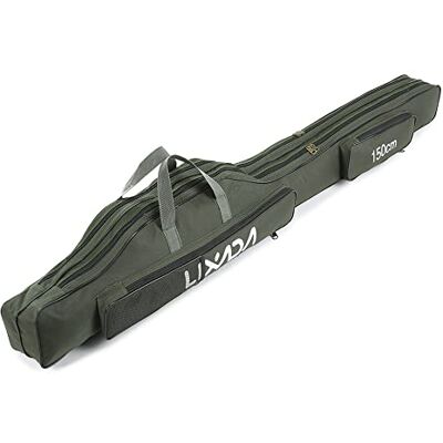 Lixada Vistassen, draagbare opvouwbare hengeltas, rod reel bag (legergroen, 150 cm) Lixada Vistassen, draagbare opvouwbare hengeltas, rod reel bag (legergroen, 150 cm)