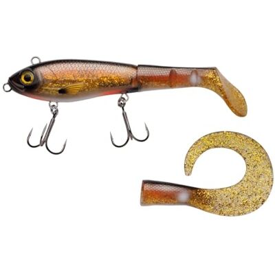 Abu Svartzonker McHybride Aaas, snoekaas, Swimbait hybride lok, hard lichaam en zachte peddel Abu Svartzonker McHybride Aaas, snoekaas, Swimbait hybride lok, hard lichaam en zachte peddel