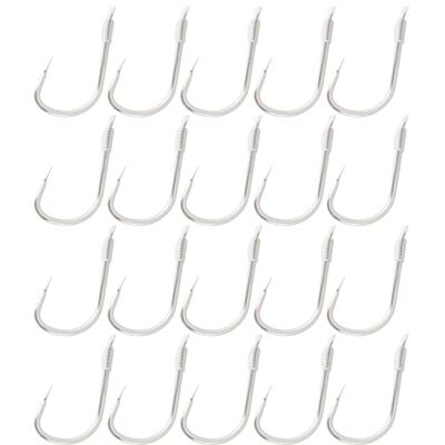 SG Store Set van 20 kleine haken zonder weerhaken met 45 cm lijn 0,70 x 1,42 cm, geschikt voor grasvissen, crucian karper, haak maat #2 SG Store Set van 20 kleine haken zonder weerhaken met 45 cm lijn 0,70 x 1,42 cm, geschikt voor grasvissen, crucian karper, haak maat #2