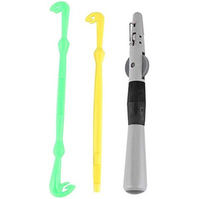 Zerone Set van 3 enkel/dubbele punt haak bevestigingsgereedschap, willekeurige kleur, modern Zerone Set van 3 enkel/dubbele punt haak bevestigingsgereedschap, willekeurige kleur, modern