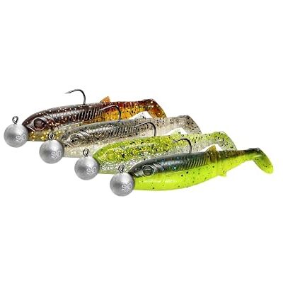 Savage Gear Cannibal Shad Mix Schoepstaart Shad Kunstaas voor Baars, Snoek, Snoekbaars, Forel, Meerval UV Actief, Strike-Triggering Geur, Zoetwater & Zoetwater Hengelset Donker Water Mix 12,5 cm Savage Gear Cannibal Shad Mix Schoepstaart Shad Kunstaas voor Baars, Snoek, Snoekbaars, Forel, Meerval UV Actief, Strike-Triggering Geur, Zoetwater & Zoetwater Hengelset Donker Water Mix 12,5 cm