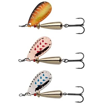 Abu Droppen Spinner Vibrerend visaas, baars, enkel, snoek, forel, zalm, zeeforel, 3 stuks Abu Droppen Spinner Vibrerend visaas, baars, enkel, snoek, forel, zalm, zeeforel, 3 stuks