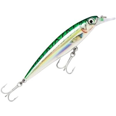 Rapala X-Rap Saltwater Aas met twee haken nr. 3, 1,2-1,8 m zwemdiepte, 10 cm maat, zilverblauwe makreel Rapala X-Rap Saltwater Aas met twee haken nr. 3, 1,2-1,8 m zwemdiepte, 10 cm maat, zilverblauwe makreel