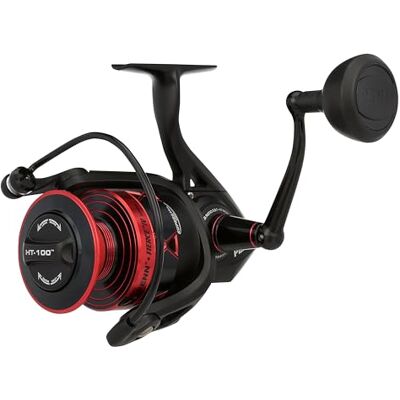 Penn Fierce IV Moulinet de pêche en eau salée – Moulinet de pêche polyvalent pour bateau, kayak, rivage, spinning, jigging, surf et utilisation polyvalente, noir/rouge Penn Fierce IV Moulinet de pêche en eau salée – Moulinet de pêche polyvalent pour bateau, kayak, rivage, spinning, jigging, surf et utilisation polyvalente, noir/rouge