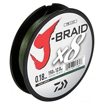 Daiwa J-Braid 8 gevlochten vislijn, 150 m Daiwa J-Braid 8 gevlochten vislijn, 150 m