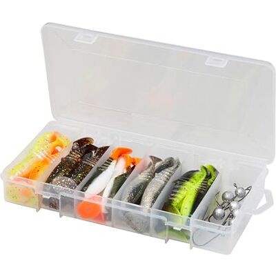 Savage Gear Cannibal Shad Rubberen visset, gemengde kleuren, 5,5 cm tot 12,5 cm Savage Gear Cannibal Shad Rubberen visset, gemengde kleuren, 5,5 cm tot 12,5 cm