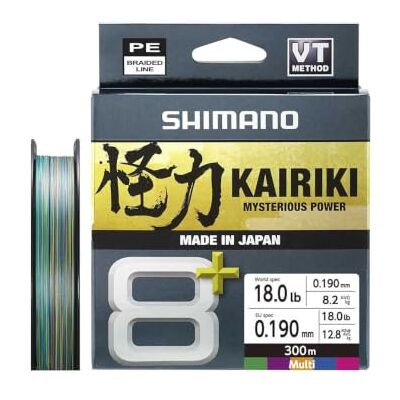 Shimano Line Kairiki 8+ 300m 0.19mm 13.4kg Multi C. Shimano Line Kairiki 8+ 300m 0.19mm 13.4kg Multi C.