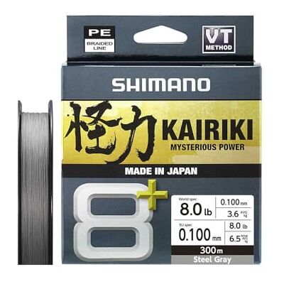 Shimano Line Kairiki 8+ 300m 0.20mm 16.0kg Grey Shimano Line Kairiki 8+ 300m 0.20mm 16.0kg Grey