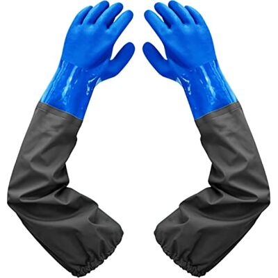Haiou Dankuo Matte Waterdichte Handschoenen-Verlenging Rubber Handschoenen-Vijverreinigingshandschoenen, 66 cm Drijvende Voering Elastische Manchetten, Voor Chemische Industrie Landbouw Visserij Bouw Haiou Dankuo Matte Waterdichte Handschoenen-Verlenging Rubber Handschoenen-Vijverreinigingshandschoenen, 66 cm Drijvende Voering Elastische Manchetten, Voor Chemische Industrie Landbouw Visserij Bouw