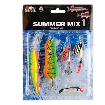 Abu Zomermix 1 Assorti visaas voor snoek, baars en zoetwatervissen Perfect voor de zomer hengelsport, gemakkelijk te gebruiken voor werpend, slepend en jiggend vissen, Assorti Gevarieerd Abu Zomermix 1 Assorti visaas voor snoek, baars en zoetwatervissen Perfect voor de zomer hengelsport, gemakkelijk te gebruiken voor werpend, slepend en jiggend vissen, Assorti Gevarieerd
