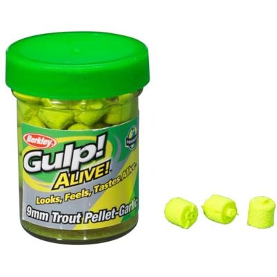 Berkley Gulp! Alive Knoflookgranulaat voor forel, 9 mm Berkley Gulp! Alive Knoflookgranulaat voor forel, 9 mm