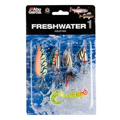 Abu Zoetwater Mix 1 Bijpassende Kunstaas Set voor Forel en Baars Vissen Inclusief Lepels, Spinners en Zachte Aas Complete Zoetwater Visset, Assorti Gevarieerd Abu Zoetwater Mix 1 Bijpassende Kunstaas Set voor Forel en Baars Vissen Inclusief Lepels, Spinners en Zachte Aas Complete Zoetwater Visset, Assorti Gevarieerd